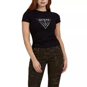 GUESS Amalur Bling Logo T-Shirt